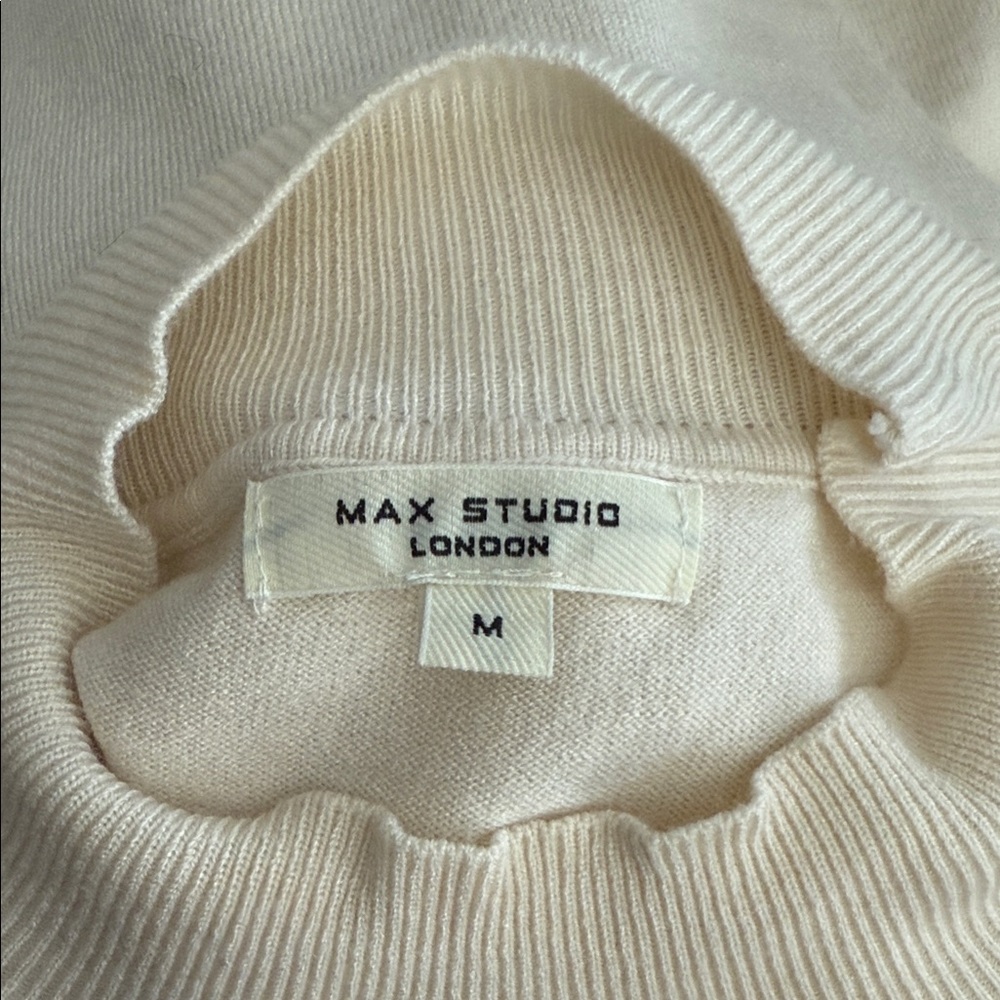 Max Studio Ivory Knit Top
